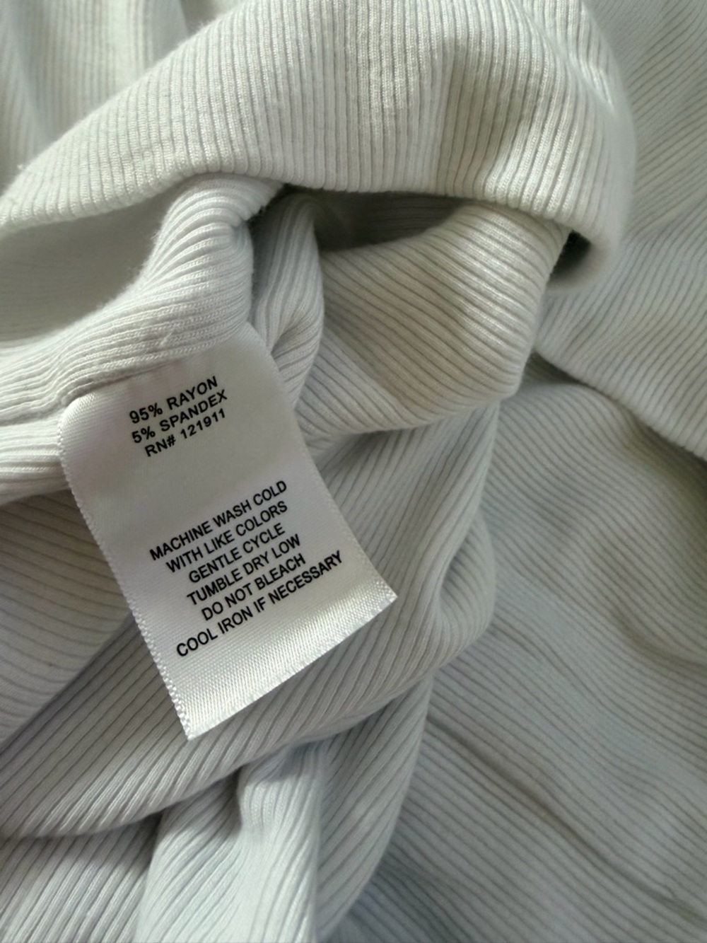 LNA White Ribbed Crewneck Harrison T-shirt - Picture 9 of 9